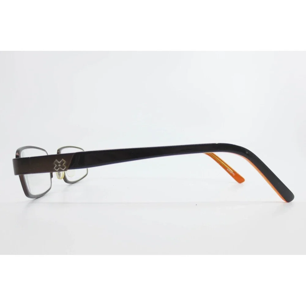 X Games Step Up 210 Eyeglasses Brown Orange Rectangle Metal Frame 46-18-130